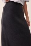 Soft Knit Tube Skirt In Recycled Blend, CHARCOAL MARLE - alternate image 5