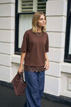 Lacey Tee, CHOCOLATE - alternate image 4