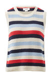 Textured Multi Stripe Knit Tank, HERITAGE RED STRIPE - alternate image 2
