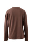 Scout Slouchy Long Sleeve  Tee, BRUNETTE BROWN - alternate image 3