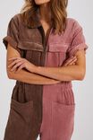 Short Sleeve Jumpsuit In Rescue Cord, PINK COFFEE - alternate image 6