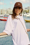 Liv Oversized Tee, WHITE /CHOC CL EMBROIDERY - alternate image 4