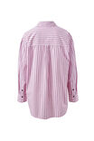 Peta Oversized Shirt, SUNFADED PINK STRIPE - example image 3