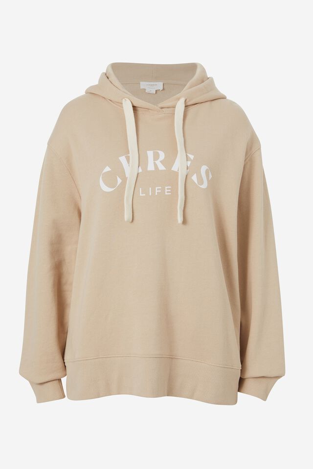 Logo Hoodie In Organic Cotton, CAMELETTE