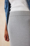 Soft Knit Maxi Skirt, GREY MARLE - alternate image 6