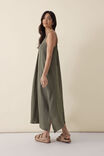 Strappy Midi Dress, SOFT KHAKI - alternate image 3