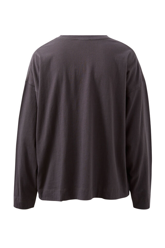 Relaxed Long Sleeve Tee, PHANTOM