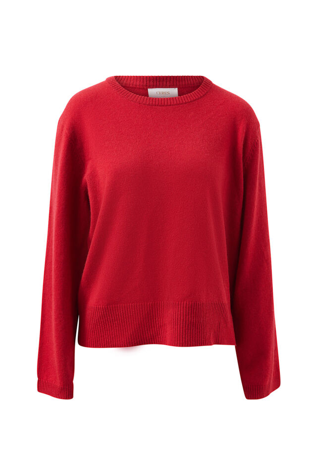 Ness Knit Pullover, CHILLI