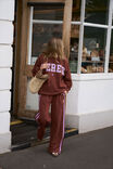 Isla Oversized Slouchy Crew, BURNT TOFFEE ORCHID HERITAGE LOGO - alternate image 4