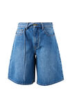 Olive Belted Denim Short, FRESH INDIGO - alternate image 2