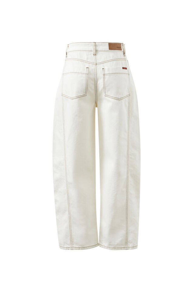 Harper Barrel Jean, ALABASTER