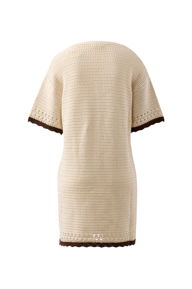 Bea Knit Mini Dress, ECRU