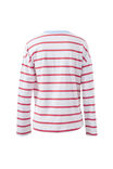 Scout Slouchy Long Sleeve  Tee, WHITE/CHINA BLUE CHILLI RED STRIPE - example image 3