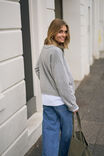 Pippa Long Sleeve Knit Cardi, GREY MARLE - alternate image 5