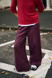 Izzie Pinstitch Pant, BURGUNDY - alternate image 4