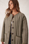 Comfy Quilted Jacket, MOSS GREEN - alternate image 5