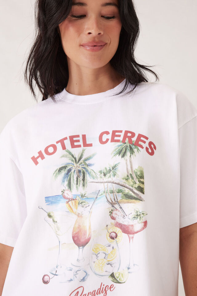 Tully Boyfriend Tee, HOTEL CERES PRINT