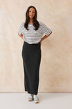 Soft Knit Maxi Skirt, BLACK - alternate image 1