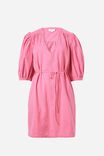 Tunic Dress In Cotton Linen Blend Eh, SACHET PINK - alternate image 2