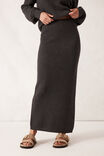 Soft Knit Maxi Skirt, CHARCOAL MARLE - alternate image 5