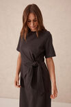 Allora Tie Midi Tee Dress, PHANTOM - alternate image 6