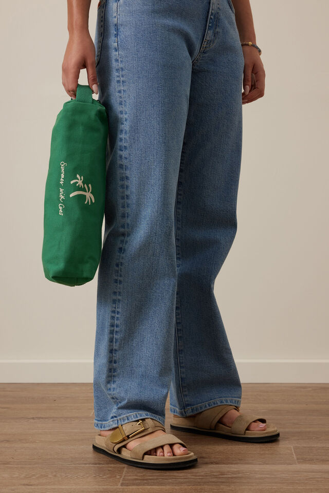 Summer Travel Bag, GREEN/ECRU PRINT