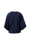 Lucy Relaxed Sleeve Tee, TRUE NAVY - example image 3