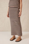 Mesh Knit Maxi Skirt, STRING/PHANTOM STRIPE - alternate image 4