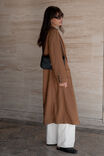 Classic Longline Coat, CHESTNUT - alternate image 3