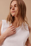 Tara Boxy Tank, WHITE - alternate image 4