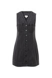 Seamed Mini Shift Dress, VINTAGE BLACK - alternate image 2