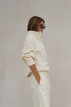 Marli Button Sweat, MARSHMELLOW - alternate image 4