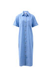 Hanna Midi Shirt Dress, COBALT STRIPE - alternate image 2