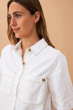 Noa Short Sleeve Shirt, FRESH ECRU - alternate image 4