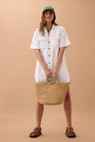 Sammy Relaxed Shirt Dress, FRESH ECRU - alternate image 5