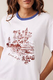 Stevie Slouchy Tee, WHITE/ CERES VILLAGE - example image 4
