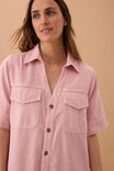 Sammy Relaxed Shirt Dress, WASHED PINK - alternate image 6