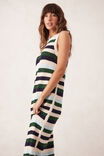 Textured Multi Stripe Knit Midi Dress, AQUA PINE NAVY STRIPE - alternate image 4