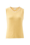 April Knit Tank, SUNNY YELLOW - alternate image 2