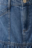 Tiered Midi Skirt, FRESH INDIGO DENIM - alternate image 7