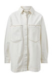 Goldie Longline Denim Shacket, FRESH ECRU - alternate image 2