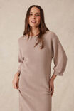 Summer Slouchy Knit Dress, STRING - alternate image 6