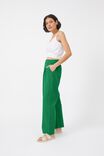 Wide Leg Pleat Front Pant In Cotton Linen Blend, FRESH GREEN - alternate image 4