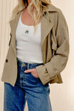 Short Trench Coat, SUMMER TAUPE - alternate image 4
