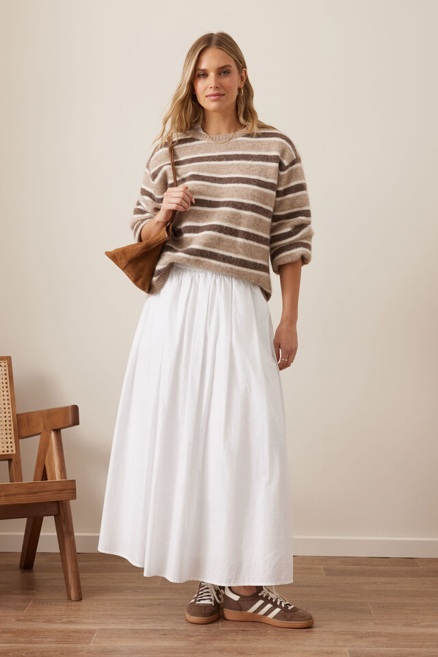 Florence Maxi Skirt, WHITE