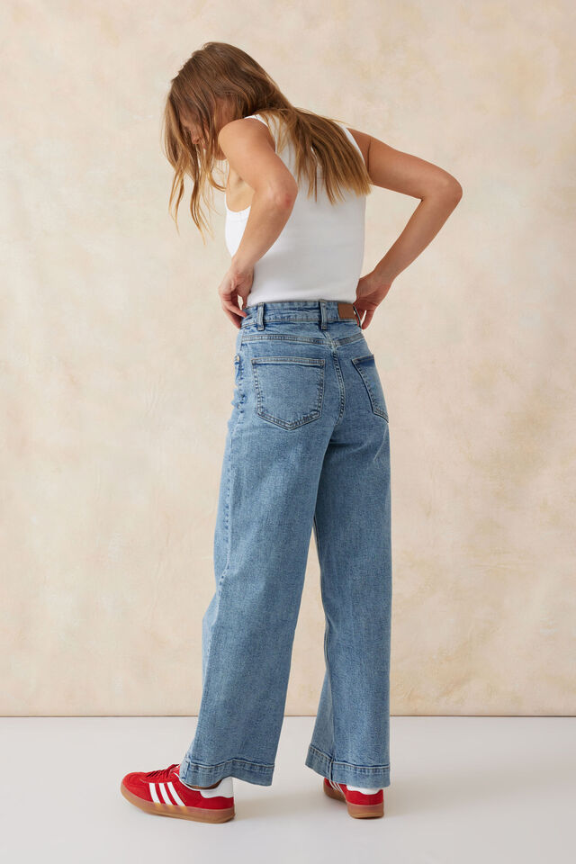 Wide Leg Jean, VINTAGE BLUE DENIM