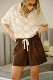 Darcy Relaxed Everyday Short, CHOCOLATE - alternate image 5