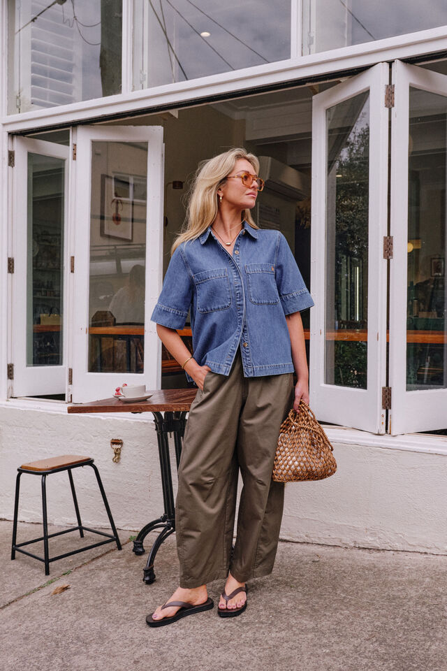 Noa Short Sleeve Shirt, FRESH INDIGO