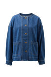 Mia Collarless Shacket, CASPIAN BLUE - alternate image 2