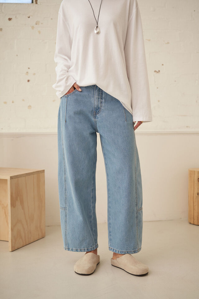 Demi Barrel Jean, VINTAGE BLUE
